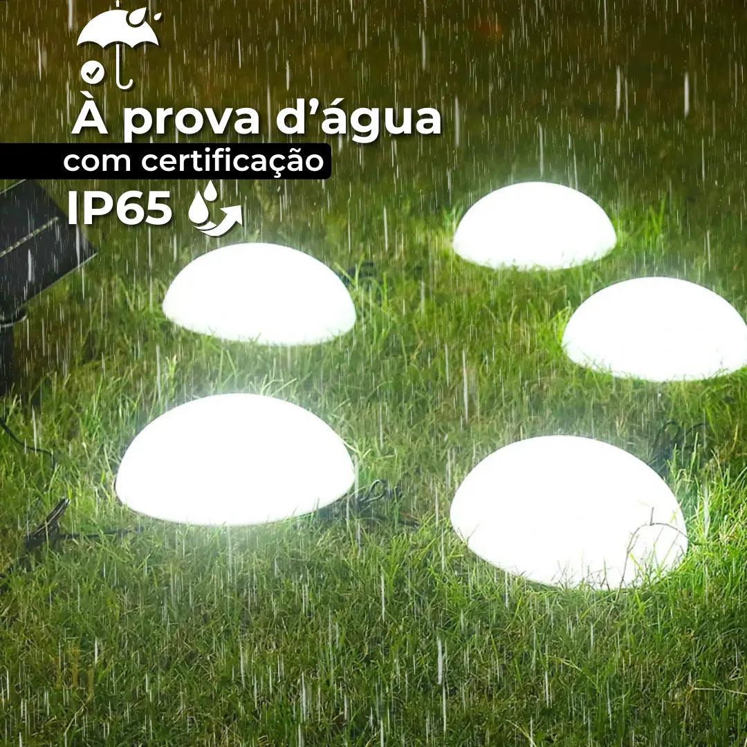 Luminária Solar de Jardim LED LuminaStar - Iluminação Decorativa 5 em 1 para Áreas Externas