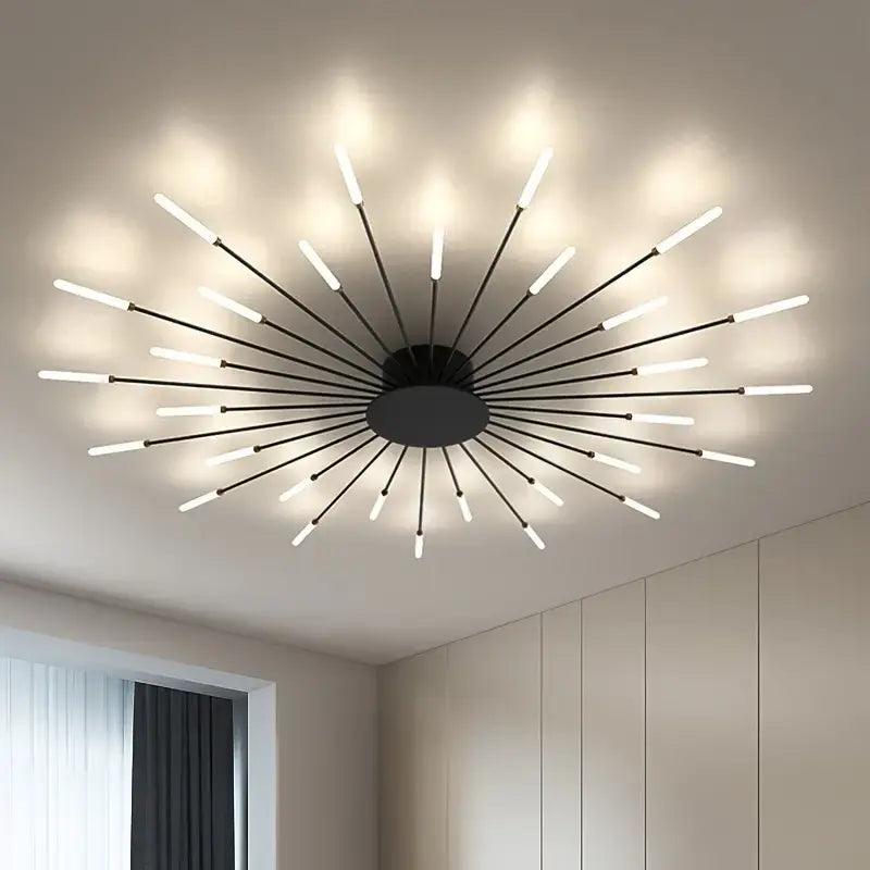 Luminária de Teto LED Moderna para Sala ou Quarto Fogos de Artifícios Bigstock