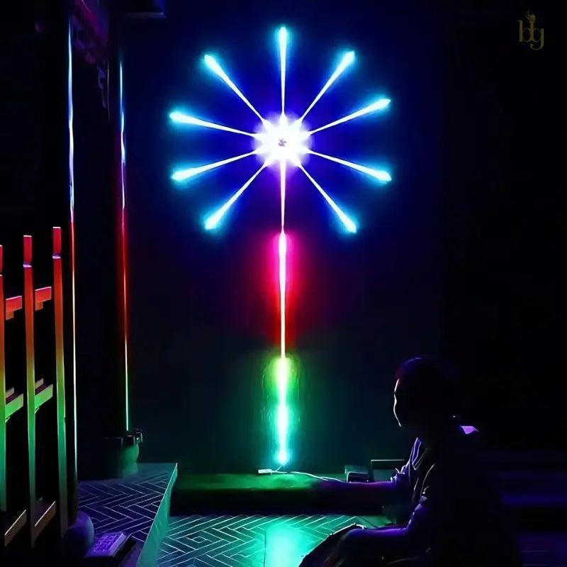 Luzes LED Fogo de Artifício Inteligente com Controle Remoto, Wifi, Bluetooth e Sincronização Musical Bigstock